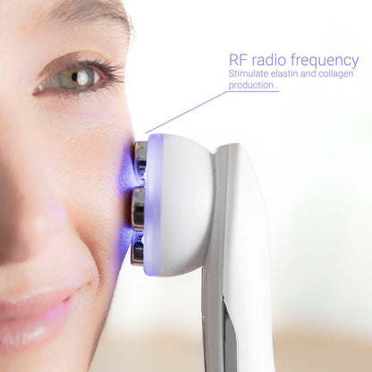 Masajeador Facial con Radiofrecuencia, Fototerapia y Electroestimulación Wace InnovaGoods